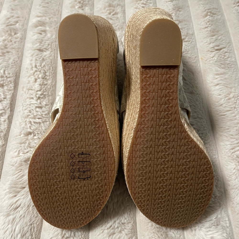 Womens Michael Michael Kors Damita Espadrille Wedge Sandals - Picture 7 of 8